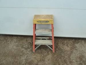 lot 143 image: Werner Fiberglass Ladder 2 Orange