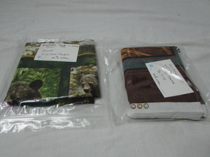 lot 37 image: Bear and Wolf Panels