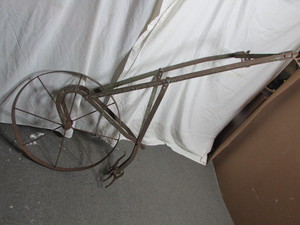 lot 87 image: Antique Garden Push PlowCultivator
