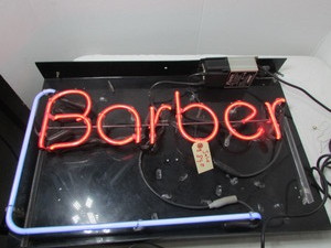 lot 91 image: Barber Neon Light