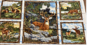 lot 34 image: Wilmington Print Wildlife Panel & Pine Lodge Panel