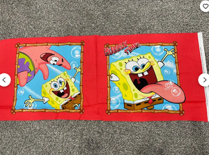 lot 36 image: Vintage Sponge Bob and Patrick Panel