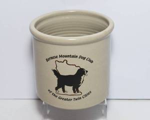 lot 89 image: Red Wing Stoneware Co Crock  Bernese Mountain Dog Club Limited Edition
