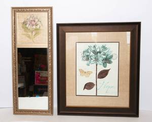 lot 123 image: Hope Framed Art Print & Decorative Mirror