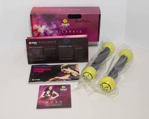 lot 150 image: Zumba Fitness Exhilarate Body Shaping System DVD Set  Toning Sticks
