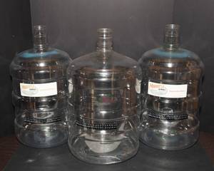 lot 193 image: Set of 3 Plastic Carboys
