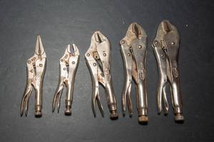 lot 194 image: Set of 5 Vice Grips