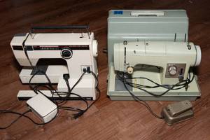 lot 187 image: Montgomery Ward & Sears Kenmore Sewing Machines  Untested