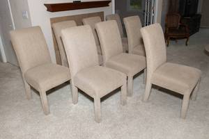lot 65A image: Set of 8 Dining Chairs