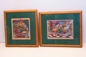 lot 203 image: Randal Spangler Framed & Matted Dragon Prints  Set of 2- Artist Proof and Limited Edition