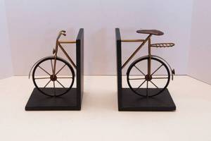 lot 207 image: Set of Two Bicycle Bookends
