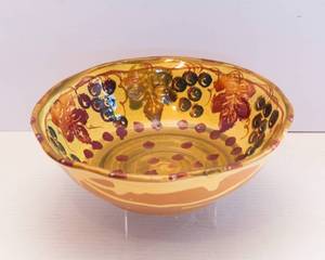 lot 255 image: Handmade Tuscan Bowl  11.25 Diameter