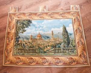 lot 241 image: Wall Tapestry  Florence, Italy, 45 x 32