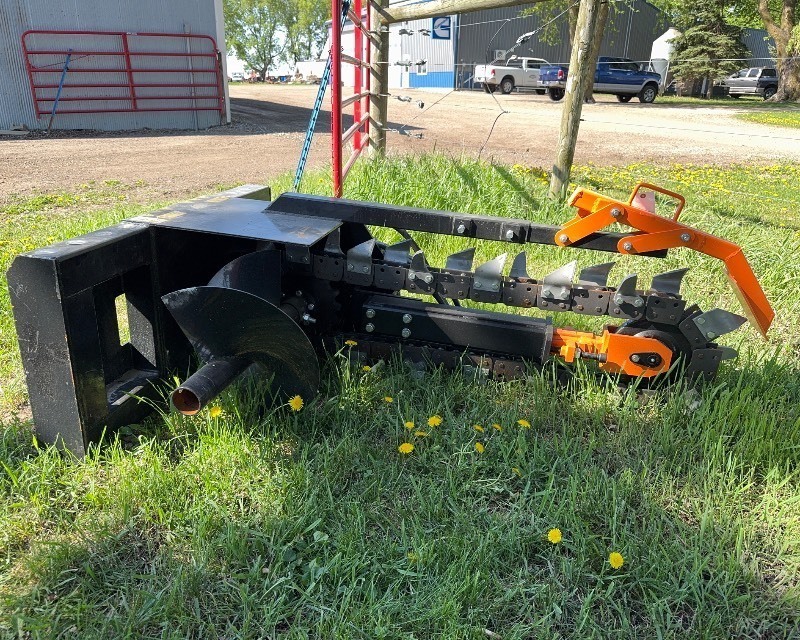 lot 4421 image: Mower King Skid Steer Trencher (ECSSCT72) 