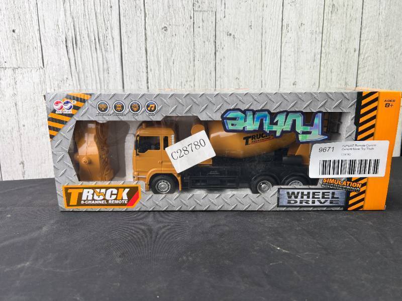 lot 9671 image: FUTURE Remote Control Cement Mixer Toy Truck
