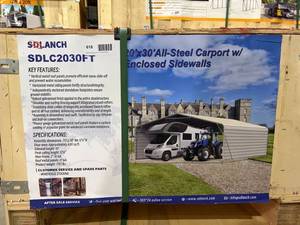 lot 818 image: SDLANCH High End Carport 20 x 30 (SDLC2030)