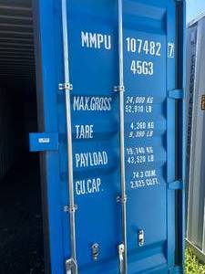 MMPU1074827 // 40 Ft Shipping Container, 40HC, Single Trip - Blue **