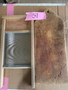 lot 51 image: Bread board, wash board