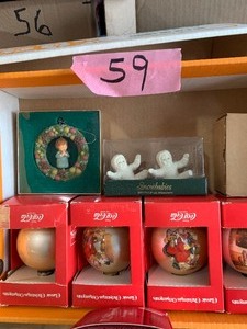 lot 59 image: Coke and Hummel Xmas decor