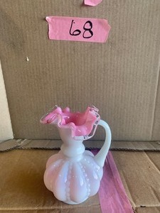 lot 68 image: Fenton silver crest melon pitcher