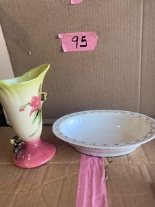 lot 95 image: Hall vase and Haviland server
