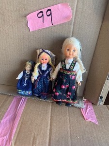 lot 99 image: 3 Norwegian  dolls
