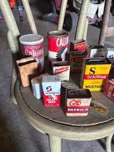 lot 132 image: lot of small collectable Spice Cans