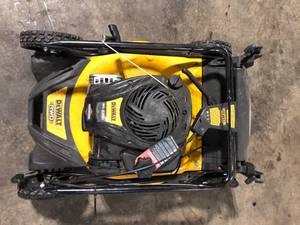 lot 49 image: DEWALT 21 in. 150cc Briggs and Stratton 625ex Engine Rear Wheel Drive 2-in-1 Gas Self Propelled Walk Behind Lawn Mower No Checked Customer Returns See Pictures
