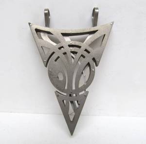 lot 39 image: Very Cool Multi-Layered Sterling Silver Arrow Pendant