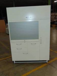 lot 3 image: Garage Storage Cabinet with Hanging Storage - 48 x 20 x 70