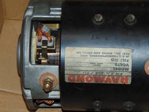 RAYMOND POWER STEERING MOTOR 570-273/500 AJ7-4001A 36/48V 1.0KW 