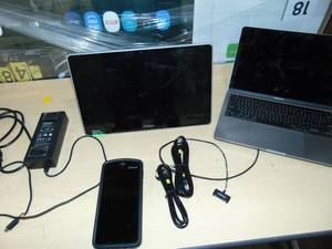 lot 41 image: Toast  POS Terminal Credit Card Reader Touch Monitor and Mac Book Pro