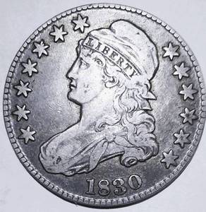 1830 Capped Bust Half Dollar