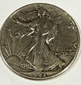 lot 15 image: 1843 Standing Liberty Half Dollar