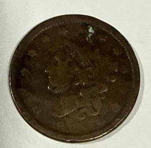 lot 25 image: 1838 Large Cent