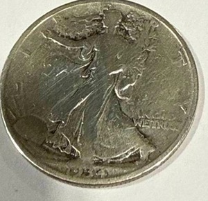 lot 36 image: 1937 Walking Liberty Half Dollar