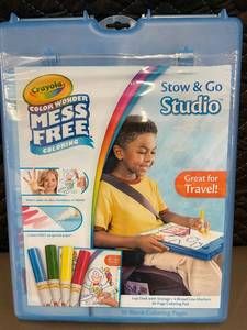 lot 8 image: Crayola Color Wonder Stow & Go Studio Set with Markers and Coloring Pad