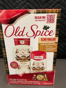 lot 13 image: Old Spice Snickerdude Holidude Edition Gift Set - Body Wash and Antiperspirant Deodorant