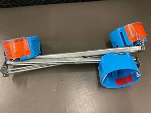 lot 41 image: Carlon Ceiling Fan Outlet Box with Adjustable Bar Hanger Set