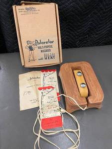 lot 43 image: Vintage Polorator Multi-Purpose Massager with Heat and Original Box