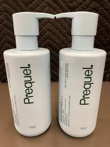 lot 58 image: 2 Prequel Urea Advanced Relief 10% Urea Moisturizing Milk Bottles 13.5oz Each
