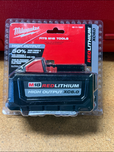 lot 4 image: Milwaukee M18 18-Volt Lithium-Ion High Output Battery Pack 6.0Ah BRAND NEW 48-11-1865 MSRP $199