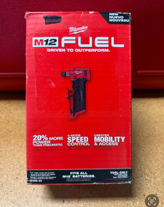 Milwaukee M12 FUEL 12V Lithium-Ion Brushless Cordless 1/4 in. Right Angle Die Grinder BRAND NEW 2485-20 MSRP $219
