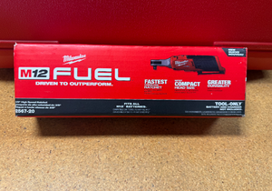 lot 25 image: Milwaukee M12 FUEL 12-Volt Lithium-Ion Brushless Cordless High Speed 38 in. Ratchet BRAND NEW 2567-20 MSRP $199
