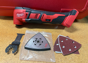 lot 40 image: Milwaukee M18 18V Lithium-Ion Cordless Oscillating Multi-Tool With 1 Blade and Sanding Pads BRAND NEW 2626-20 MSRP $149