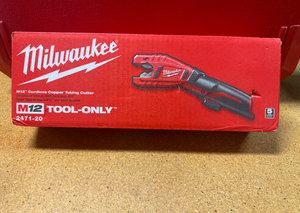 lot 44 image: Milwaukee M12 12V Lithium-Ion Cordless Copper Tubing Cutter BRAND NEW 2461-20 MSRP $164