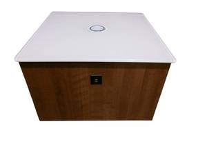 lot 35 image: Wireless & Wired Charging Accent Table