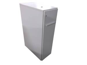 lot 83 image: Knoll White Storage Cabinets with Key