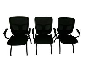 lot 125 image: 3 Folding Nesting Chairs