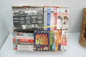 lot 9 image: VHS Lot of War Documentaries